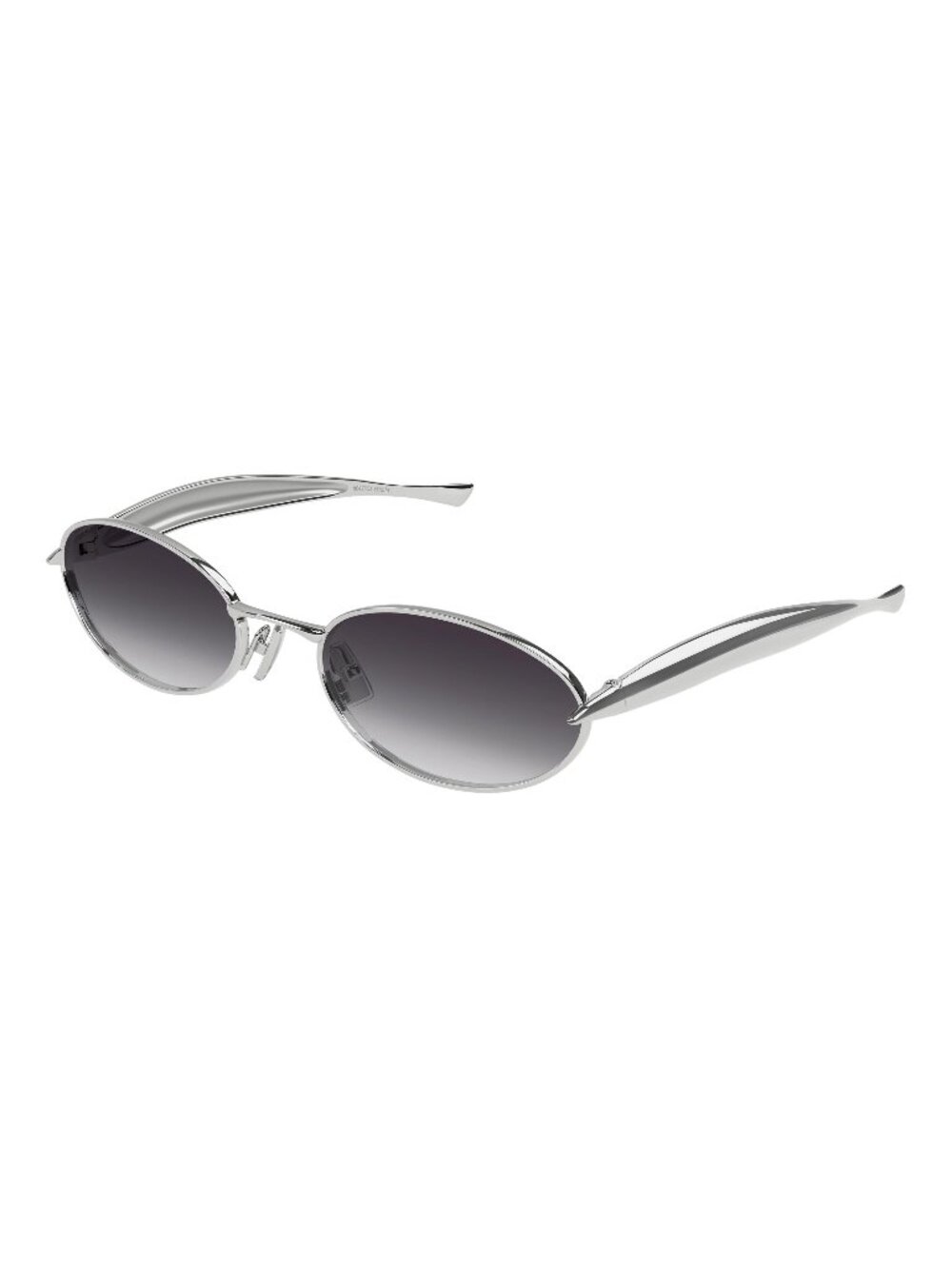 New Bottega Veneta Unisex Sunglasses Silver Grey Lens Metal Frame BV1386S 003 57